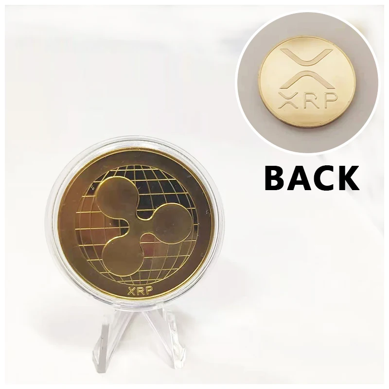 

Ripple Dogecoin Zcash Monero Dash Bitcoin Coin XRP Collectible Gift Art Collection Physical Sliver Commemorative Replica Coins