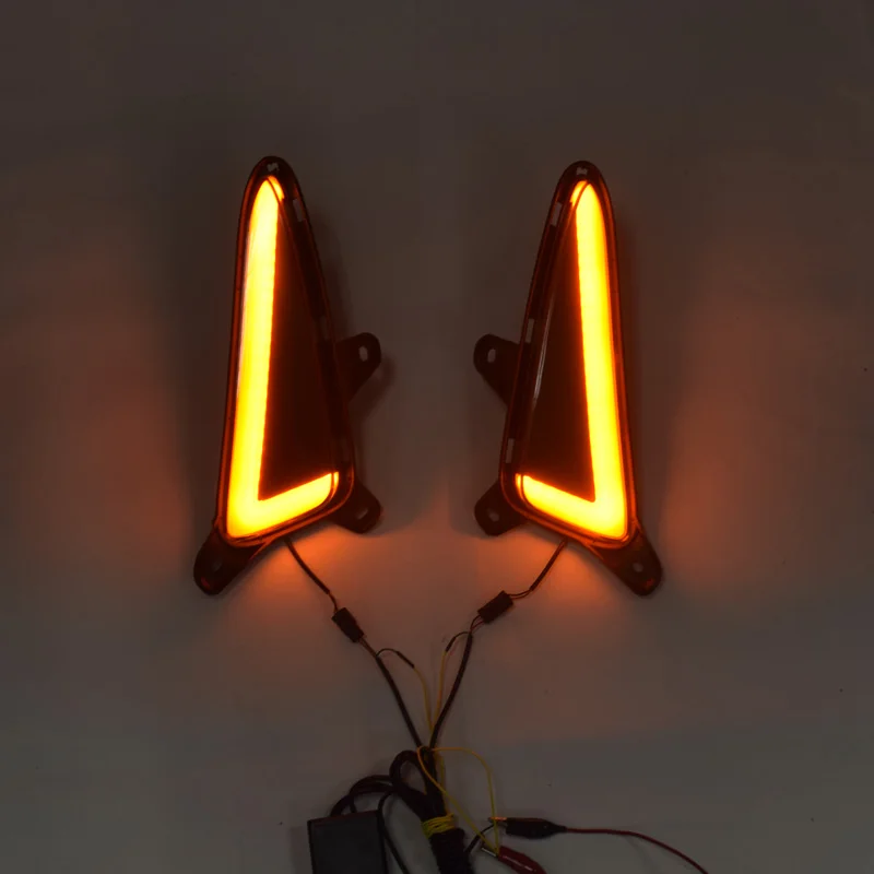 ECAHAYAKU Светодиодный дневной светильник LED DRL для Toyota C-HR ЧР 2017 2018 2019 2020 12V желтый