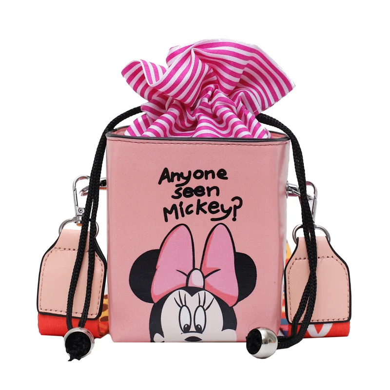 

2020 Disney Mickey Minnie Women Crossbody Bags Cute Cartoon Square Drum Bag Waterproof Printing Girls Messenger Bag Travel Bags