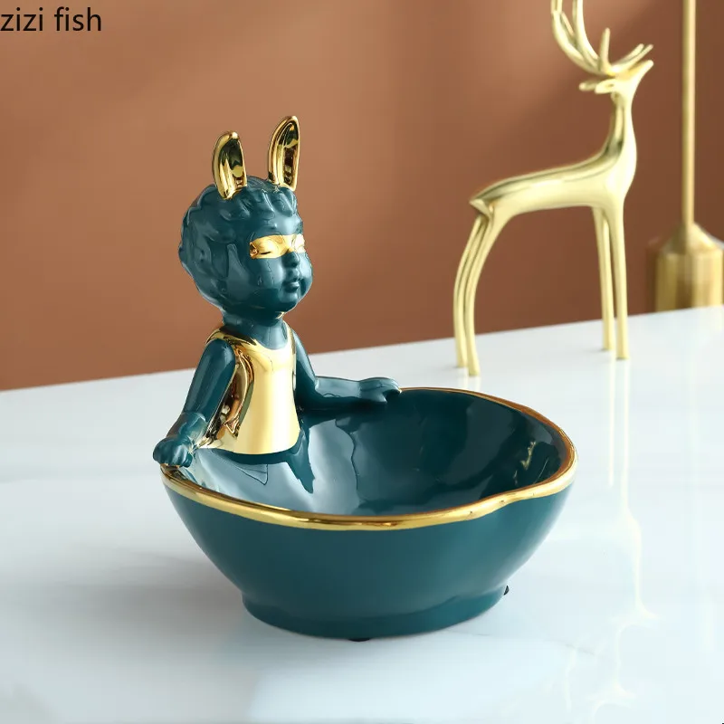 Журнальный столик для гостиной керамики стойка хранения украшений слон с