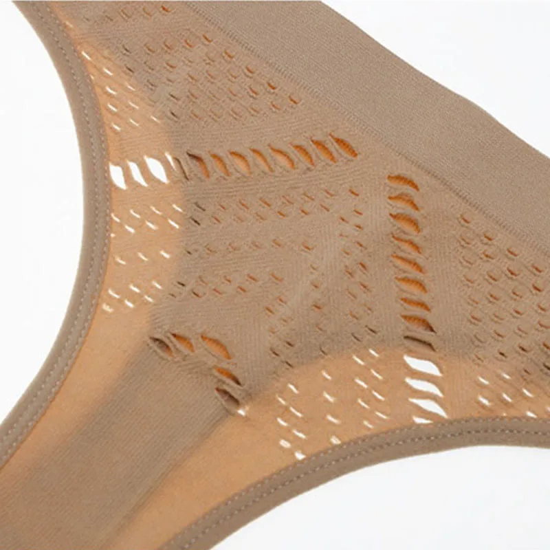 

CINOON New Women's Underwear Panties Sexy Hollow Out Mesh Thong Middle-waist Large Size Breathable Comfortable Fashion Lingerie