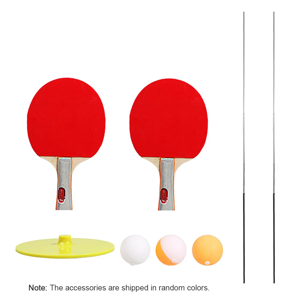 Тренировочный ракетки для понга настольного тенниса 2 + основание мягких стержня