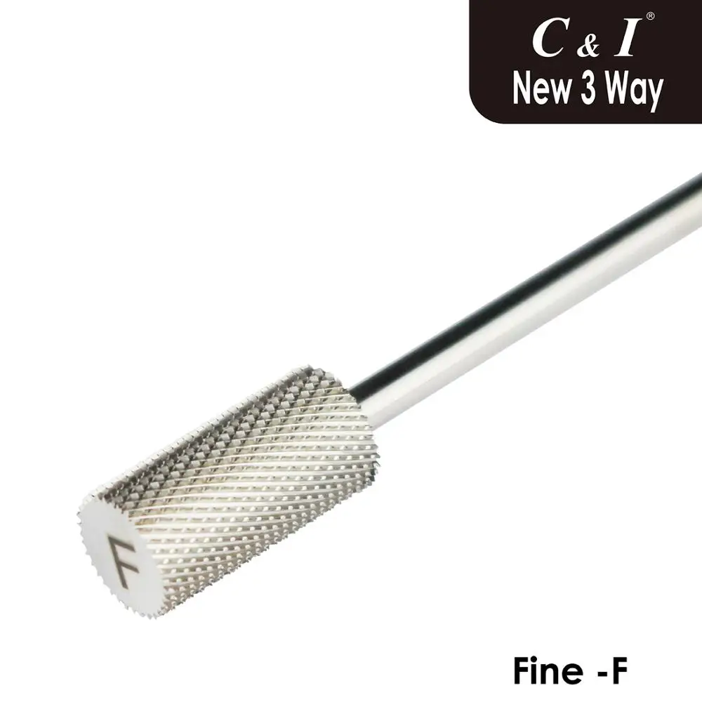 New 3 Way Large Barrel Nail Drill Bit - Carbide for Electric Manicure Machine | Красота и здоровье