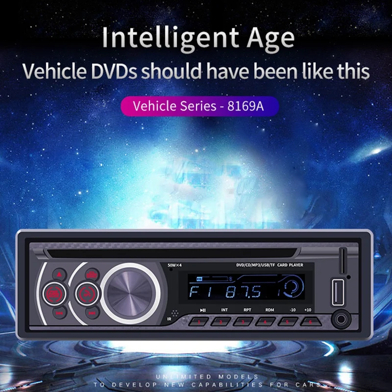OPQ-автомобильный стерео CD-плеер-одиночный Din Bluetooth аудио и громкой связи MP3-плеер