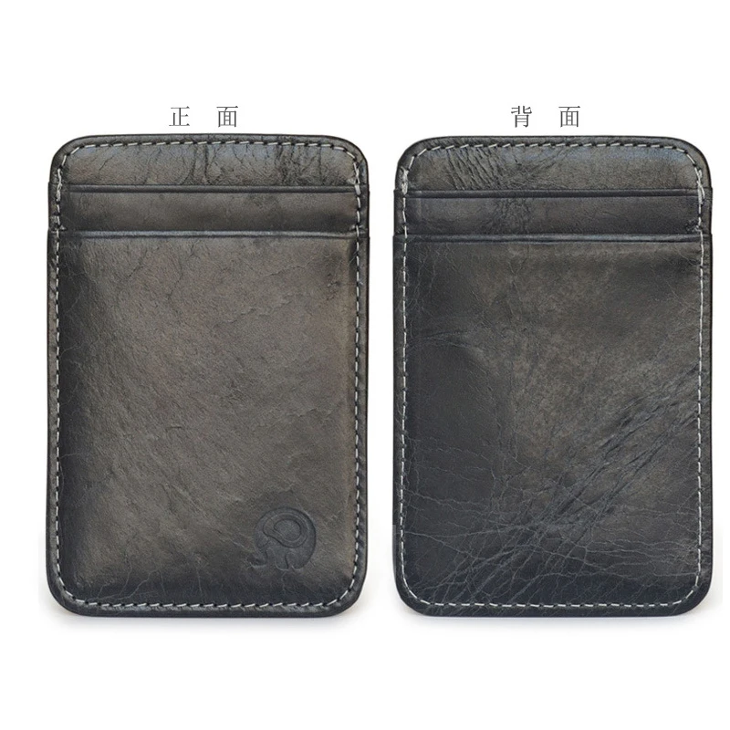 Новинка чехол из натуральной кожи в стиле ретро для банковских карт тонкий мини