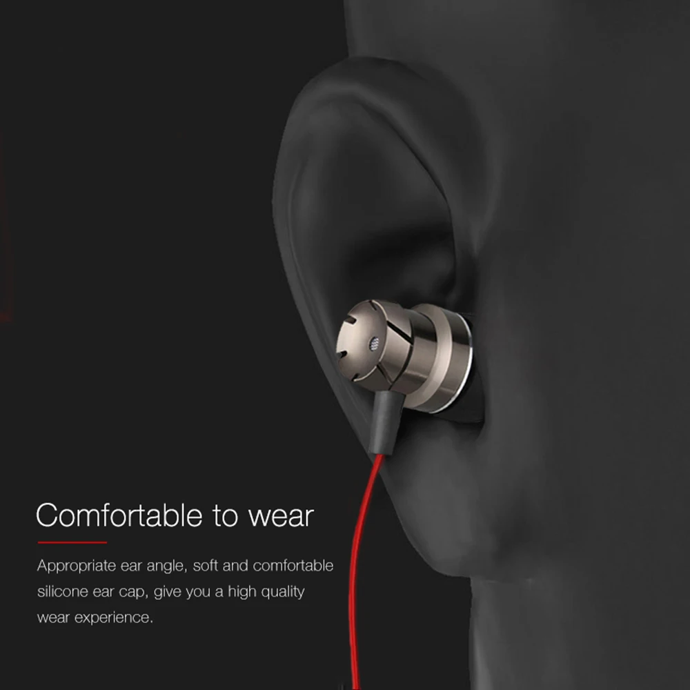 Спортивные наушники с проводом регулятор баса в ухо телефонов клавиша