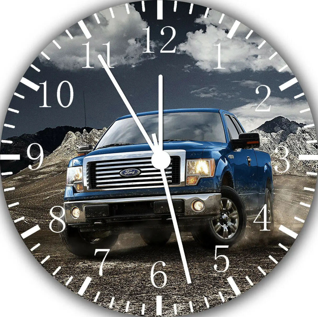 

F150 Truck Garage Wall Clock Frameless Silent Nice For Gifts or Decor G47