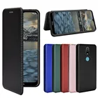 Чехол для Nokia 2,4, роскошный откидной Чехол 6,5 дюйма из углеродного волокна с магнитной адсорбцией, защитный чехол для Nokia 2,4 Nokia2.4, чехлы для телефонов