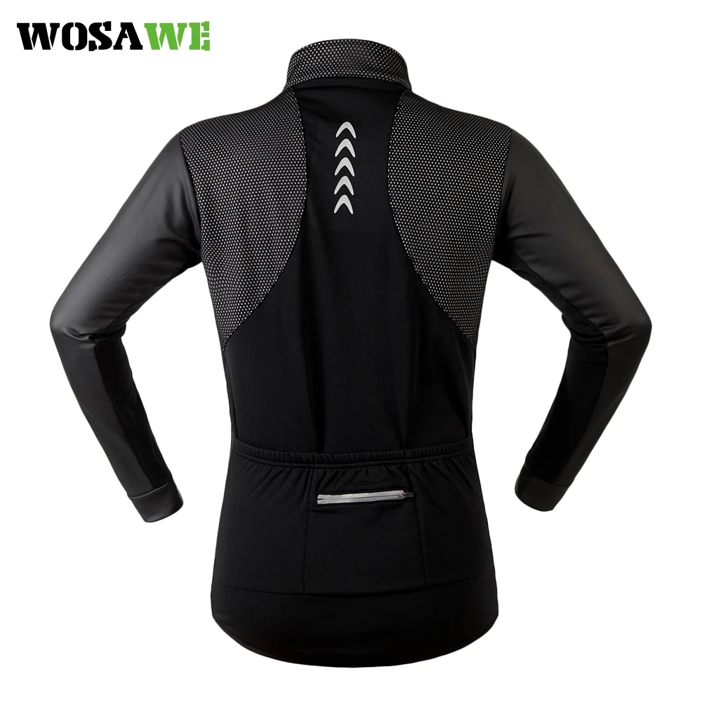WOSAWE Водонепроницаемая термальная велосипедная куртка осень зима теплая одежда