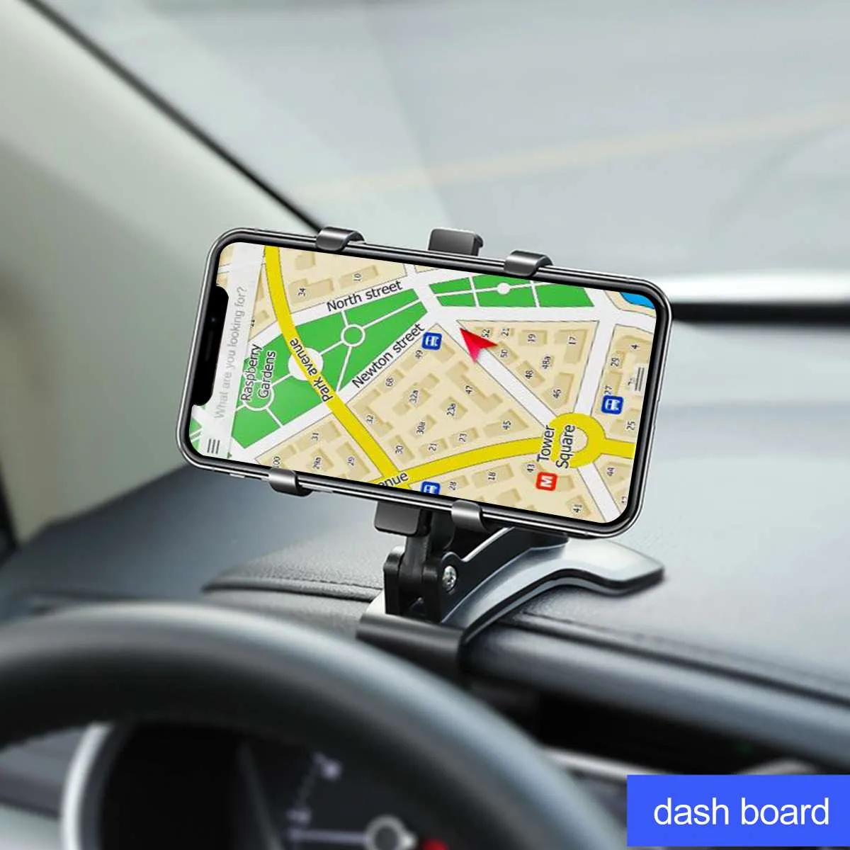 

3-7inch Holder Universal Phone 360° ABS Adjustable Cradle Dashboard Stand