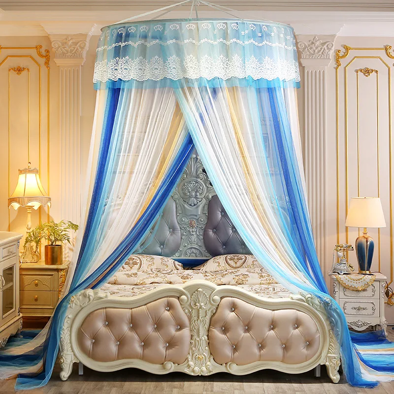 

King Size Bed Dome Mosquito Net Baby Bed Accessories Girl Room Decoration Canopy Bed Curtains Moustiquaire Fenetre Bedroom Tent