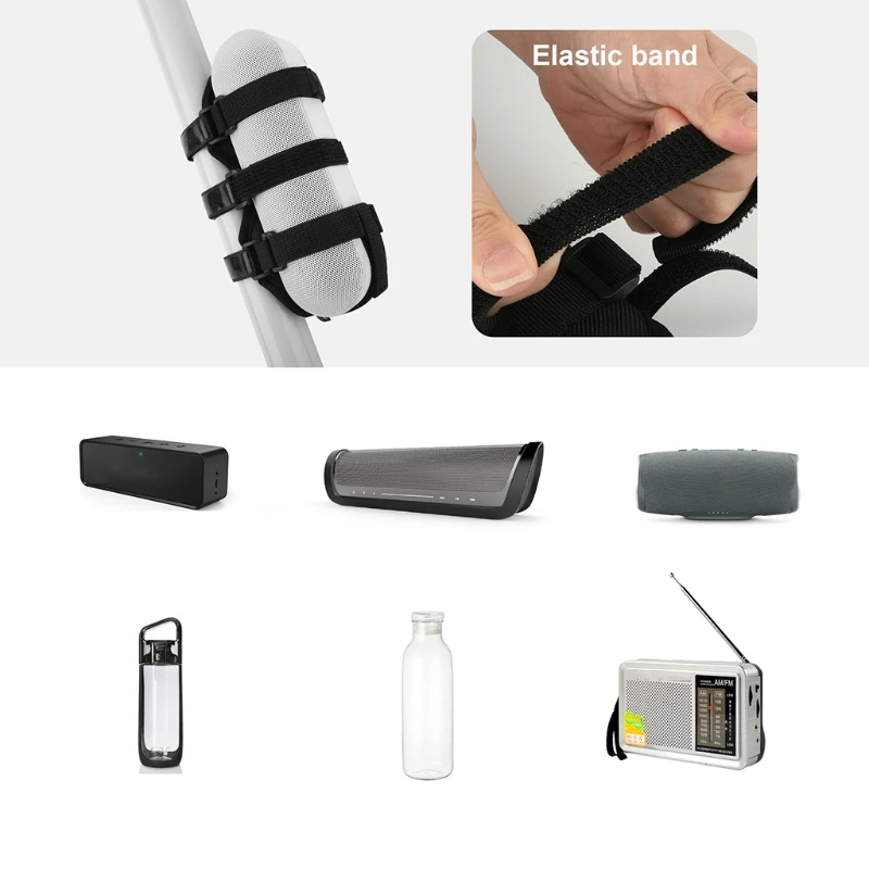 

R58B Fixed Strap Cross-Border Mountain Bike Bottle Cage Golf Cart Speaker With Cup Holder