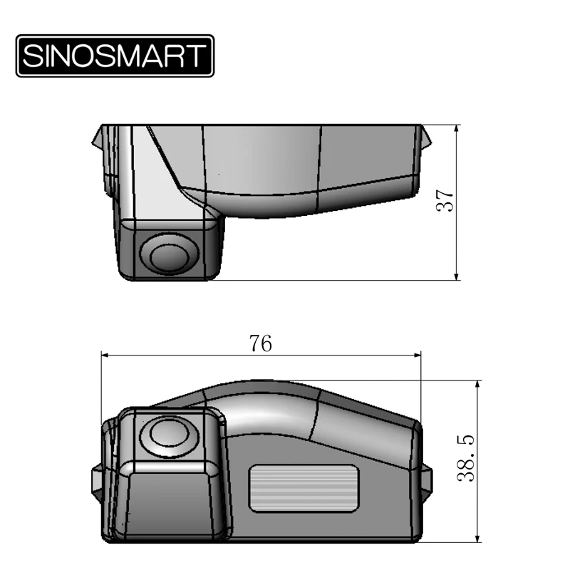 SINOSMART камера заднего вида для Mazda 3 хэтчбек седан 3 хэтчбек 2011 установка в отверстие лампы номерного знака