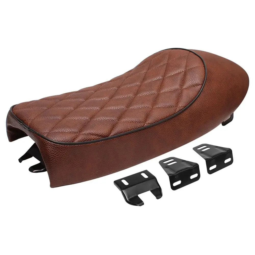 

Motorcycle Universal Cafe Racer Seat Custom Vintage Hump Saddle Flat pan Retro Seat For Honda CB125S CB200 CB350 CL350 CB400