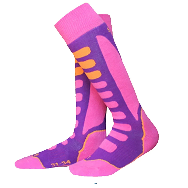 Зимние Детские/Детские Лыжные длинные носки для снега сноуборда походов катания