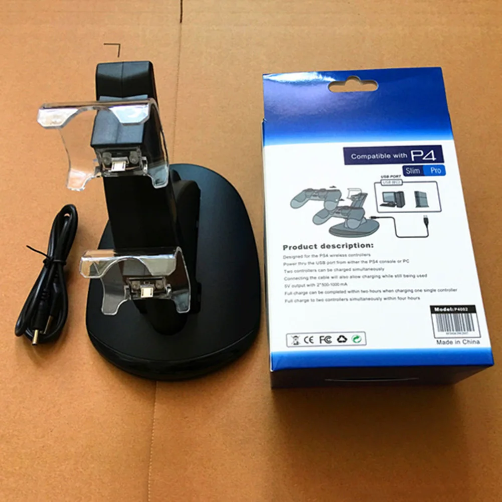 joystick charging stand station cradle dual usb controller charger dock for ps4 electronic machine accessories free global shipping