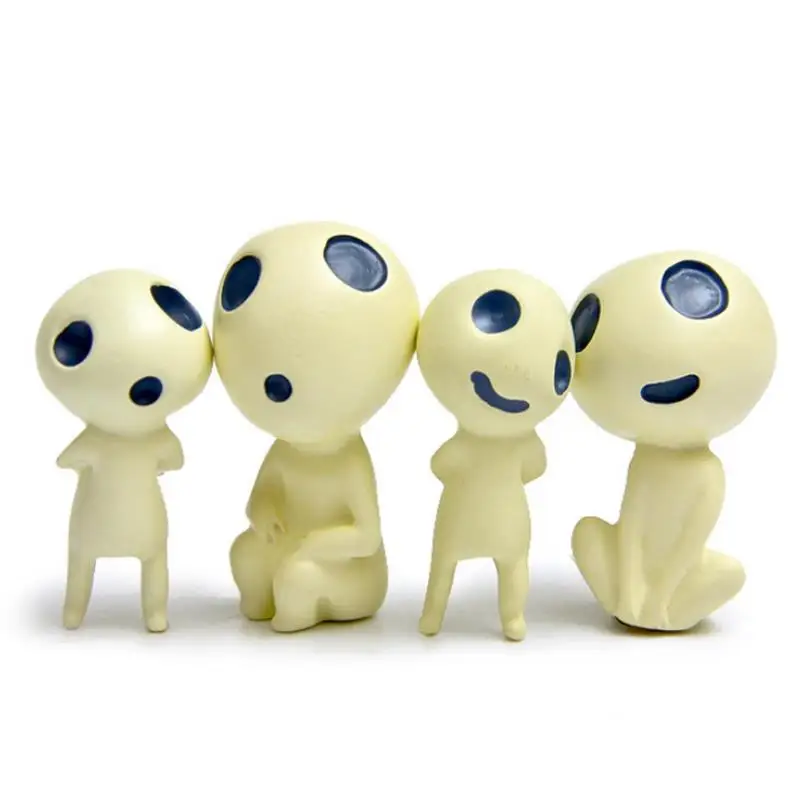 4 шт. Новинка милая мультяшная Принцесса Мононоке садовый орнамент анимационная