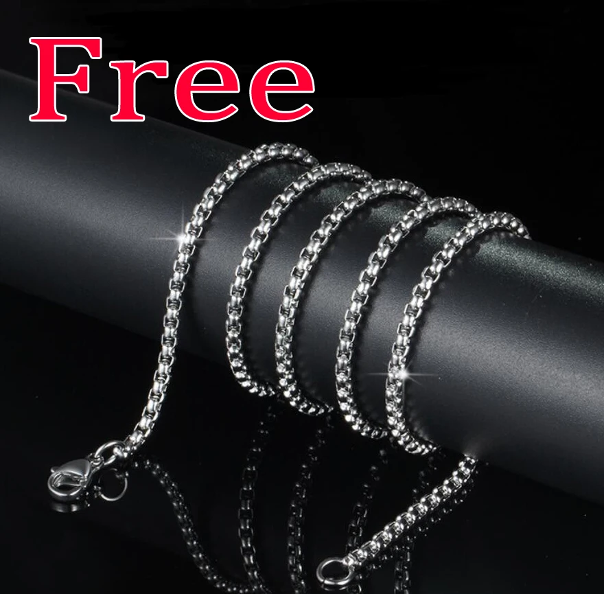 

Fashion Stainless Steel Skull Pendant Punk Style Skeleton Tag Necklace Brings Good Luck Demon Eye Tag Necklace Holiday Gift