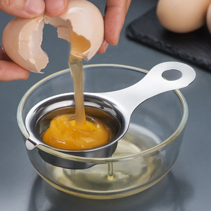 

304 Stainless Steel Egg White Separator Egg Yolk Protein Egg Liquid Filter Egg Separator Filter Egg Creative Baking Tools