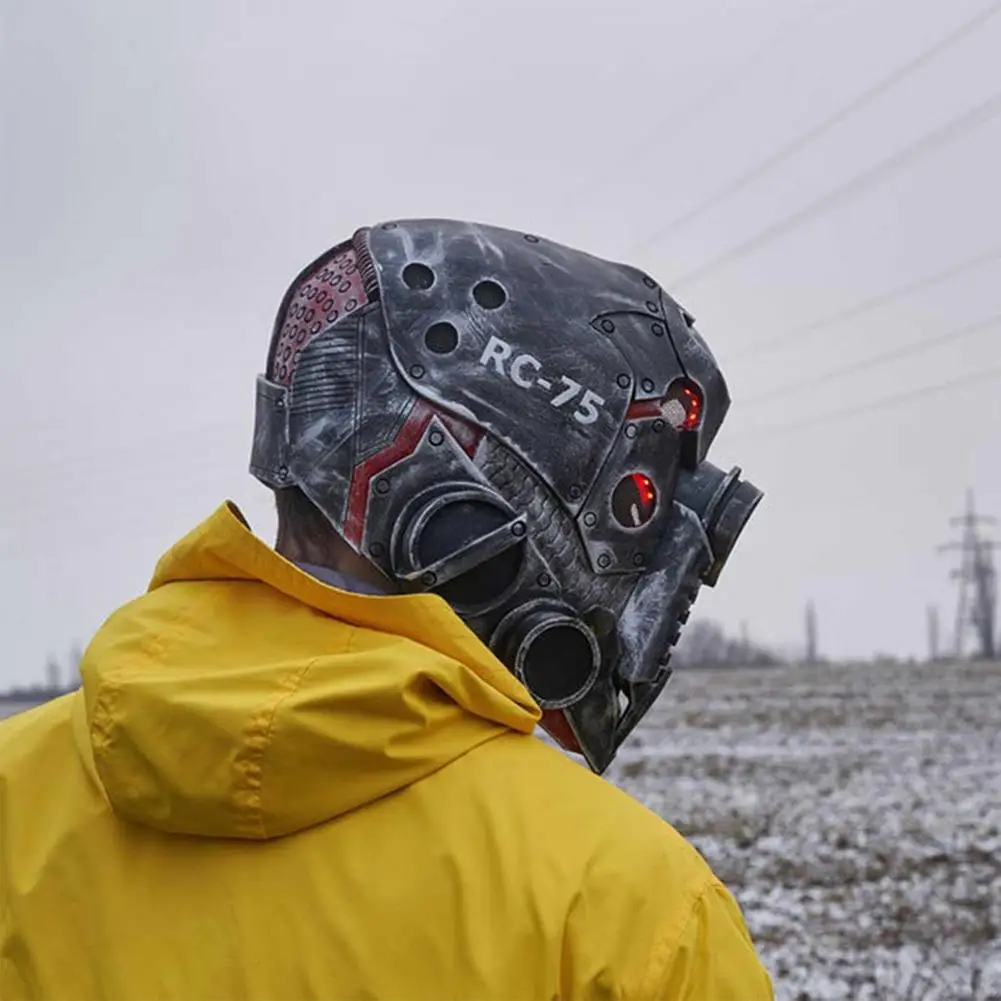 

Punk Mask Helmet Halloween Steampunk Robot Mask Headgear Gifts For Kids