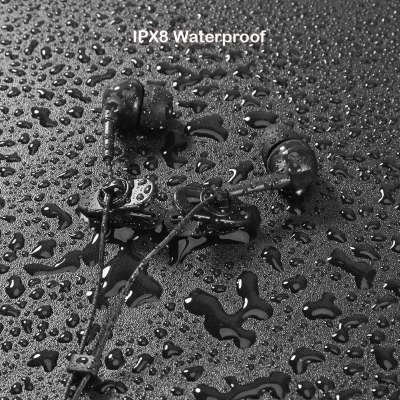 Короткие наушники IPX8 водонепроницаемые для плавания Hifi спортивные стерео