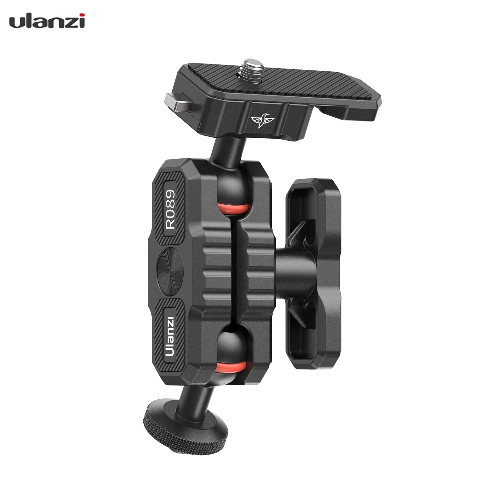 

Ulanzi Articulating Friction Arm Field Monitor Mount Bracket Double Ball Head 2KG Payload 1/4"Cold Shoe for Camera Field Monitor