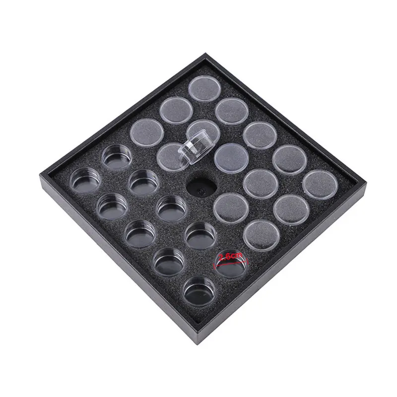 

Nail Art 25/50 Black Empty Box Decorative Diamond Box Transparent Color Nail Jewelry Storage Box High-end Diamond Box