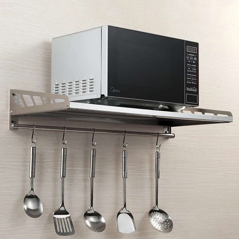 Стеллаж для хранения кухонный одноуровневый полка микроволновой печи из