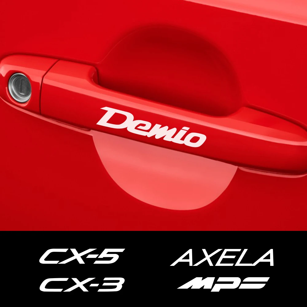 4 шт Виниловые наклейки на автомобиль авто дверные ручки спортивные