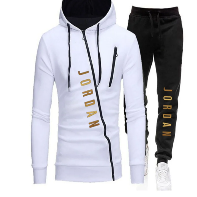 

2020 Men's Suit Brand Jordan 23 Sportswear Tracksuit Suit Men's Zipper Sports Hoodie + Pants Suit Casual Jacket Sportswear Men's