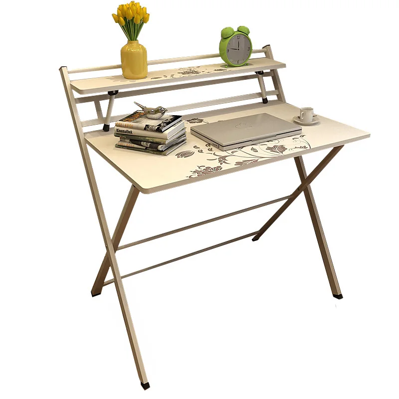 

Simple Table Folding Home Learning Laptop Desk Portable Computer Student Bedroom Small