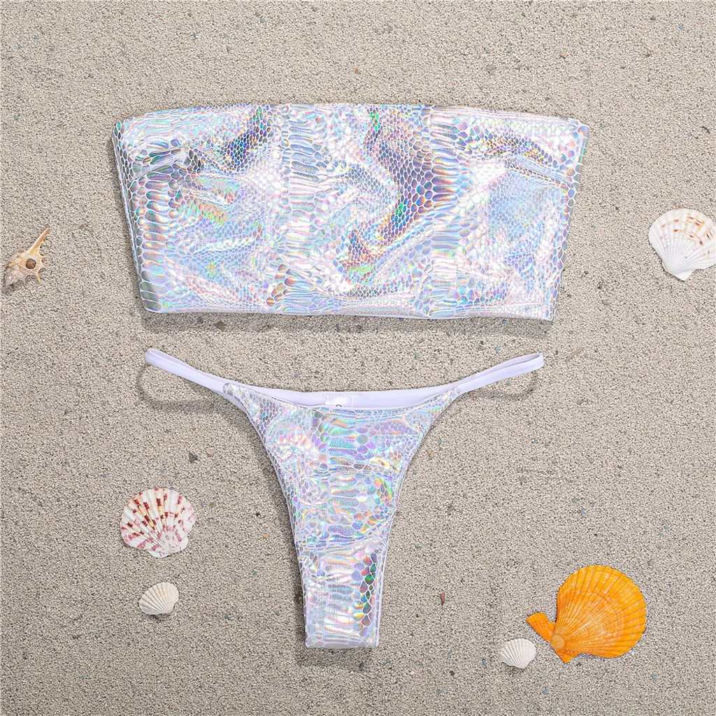 

Bandeau Bikini Set Swimwear Female Two Pieces Swimsuit Thong Bikini Women Seperate Bathing Suit Summer Beachwear Biquini Hot
