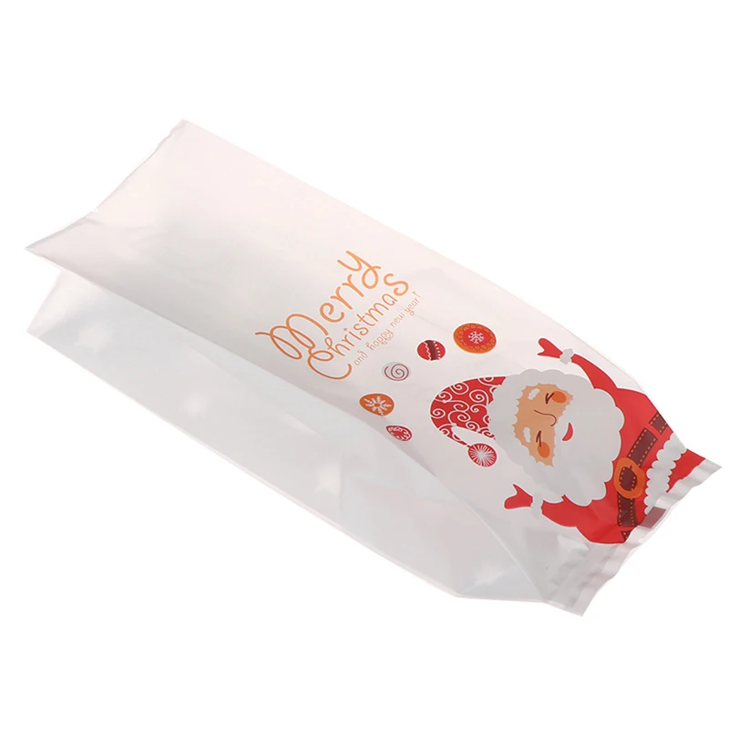 

50pcs Santa Snowman Merry Christmas Gift Bags Plastic Packing Bag Presents For Christmas Party Decoration Bolsas Regalo Navidad