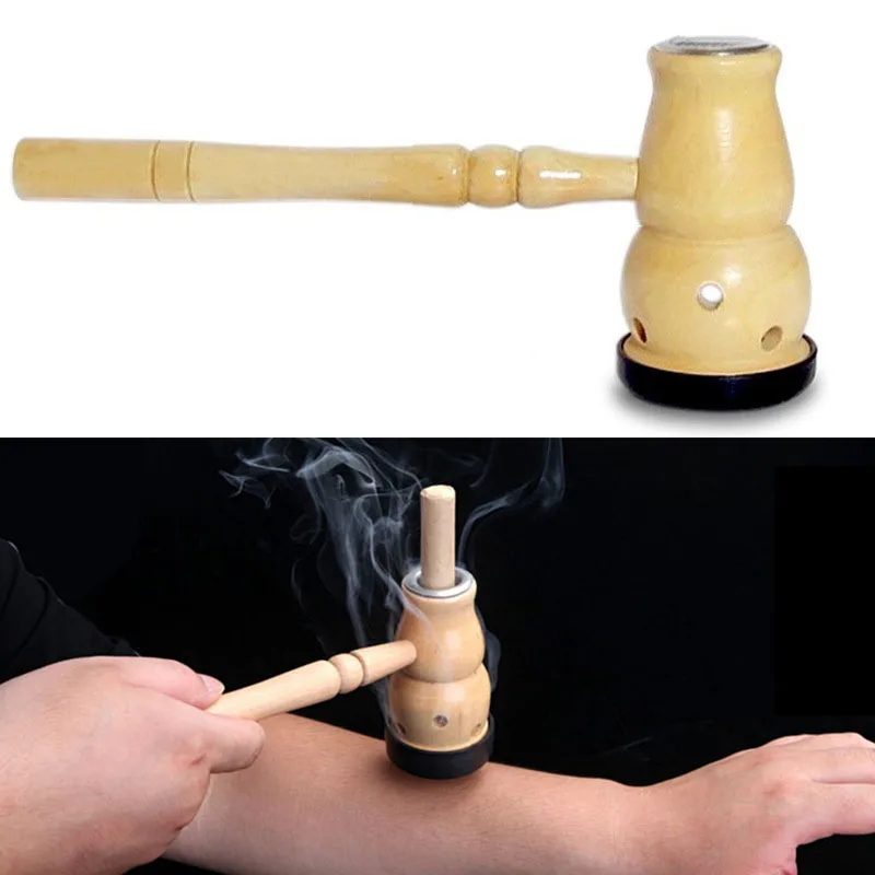 Moxa Mugwort прижигание коробка Тыква деревянный набор мугворт Массажная горелка