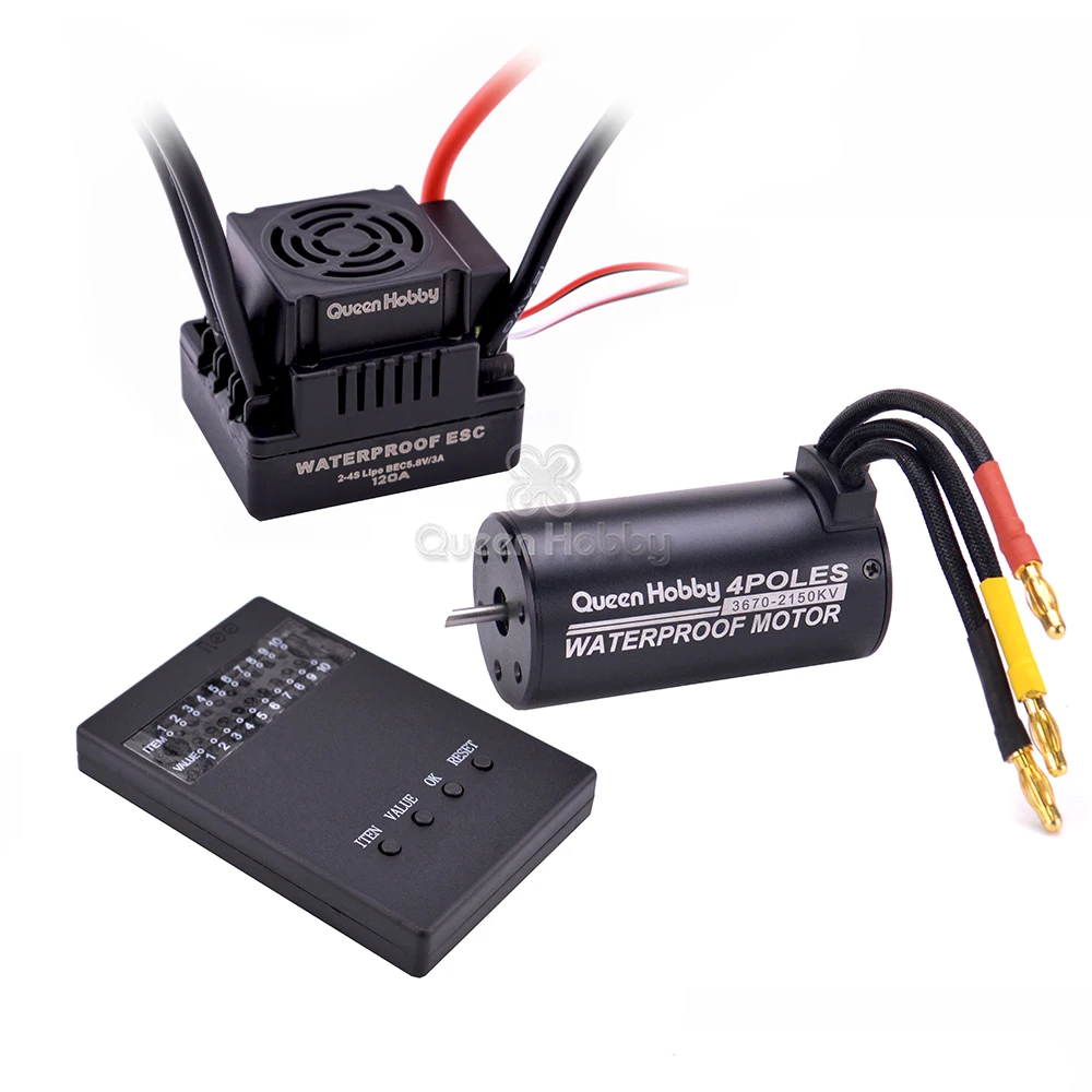 3670 2150KV 2650KV Бессенсорный бесщеточный двигатель 120A ESC светодиодная карточка