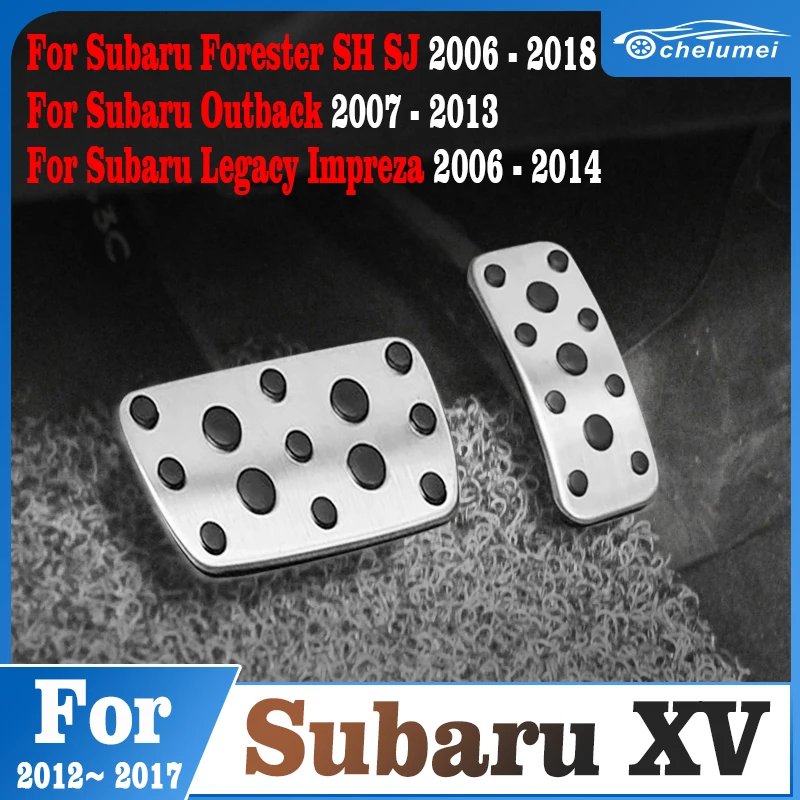 

Car Fuel Brake Footrest Pedals Cover For Subaru XV 2012-2017 Forester SH SJ 2006-2018 Outback 2007-2013 Legacy Impreza 2006-2014
