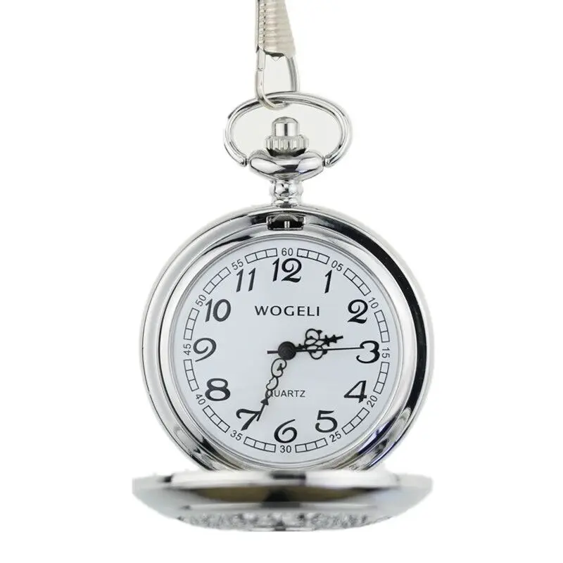 

Fashion Male and Female Middle School Student Personality Starry Sky Hollow Retro Pocket Watch Creative Gift Couple Student
