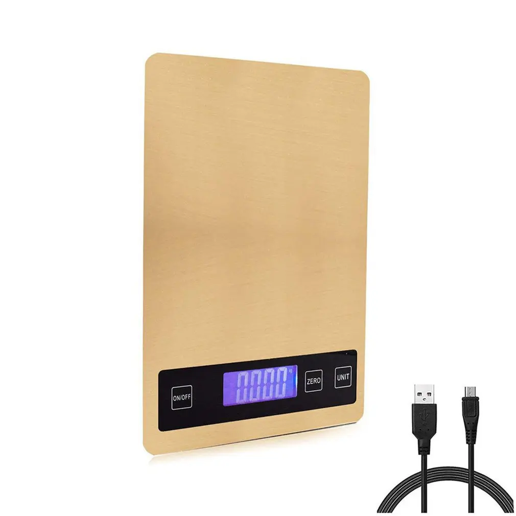 15 кг перезаряжаемые высокоточные кухонные весы стеклянные плоские для выпечки