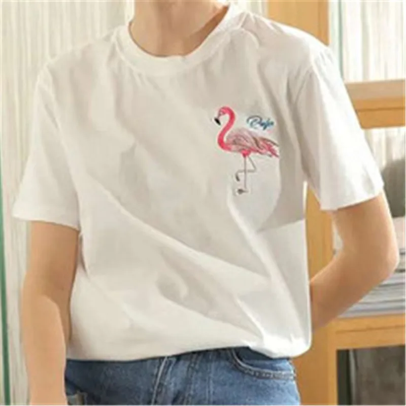 1 шт. Фламинго вышивка ткань одежда аксессуары кружева небольшой свежий значок Diy