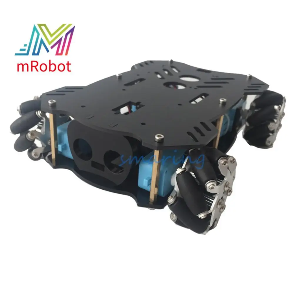 Mecanum колесо металлический умный автомобиль шасси с 4 моторами всенаправленный ROS