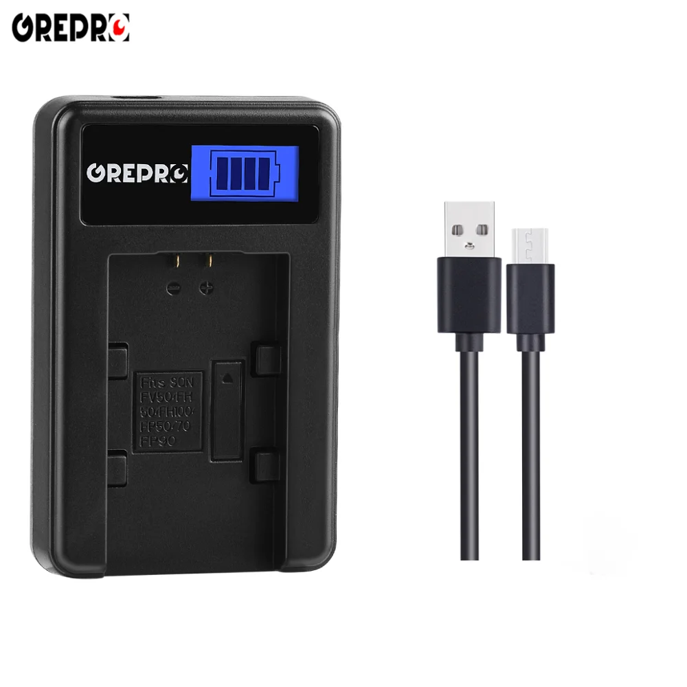 3 шт. NP-FH70 NP FH70 NPFH70 Батарея + ЖК-дисплей USB Зарядное устройство для Sony FV50 FH50 FH100 FP50 FP90