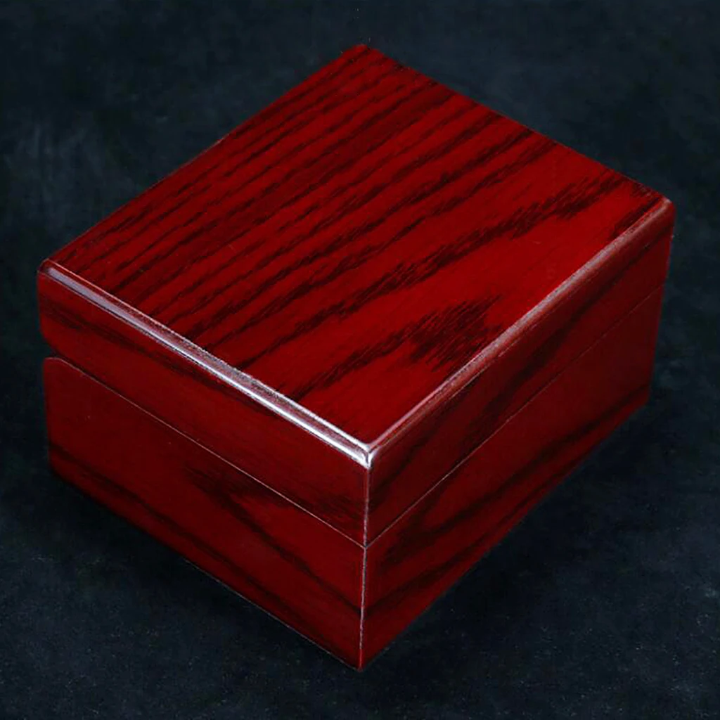 Коробка для часов с одним слотом Роскошные дисплей корпус твердые деревянные