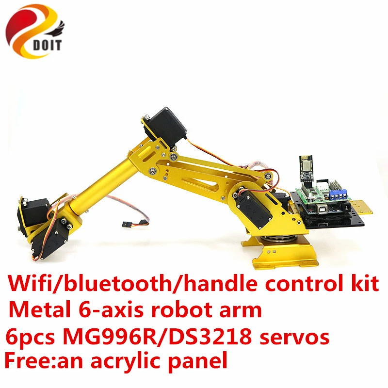 SZDOIT Wi Fi/Bluetooth/ручка управления металлическая 6 осей шт. сервопривод DIY для
