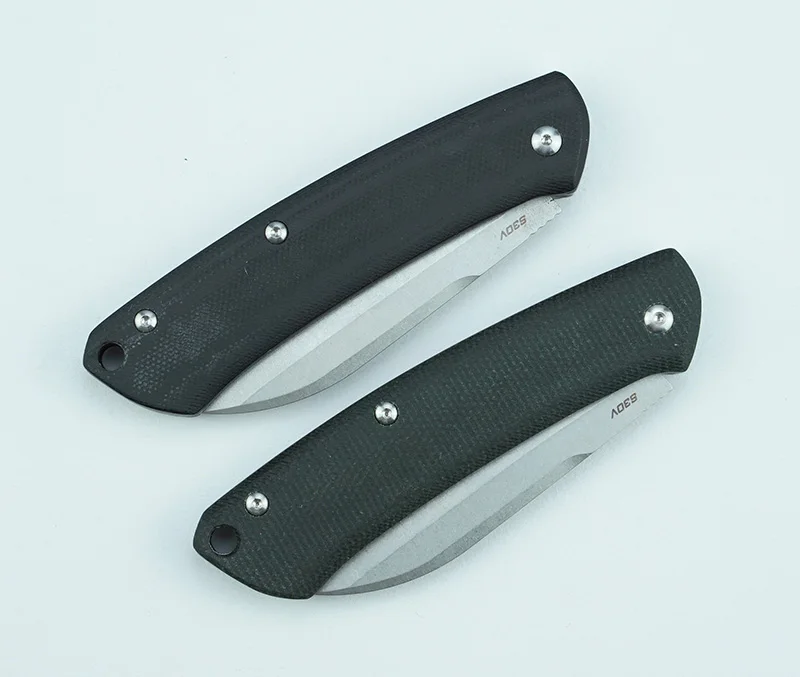 

LEMIFSHE 319 folding knife S30v blade micarta/G10 handle camping outdoor survival kitchen practical fruit knife EDC tool