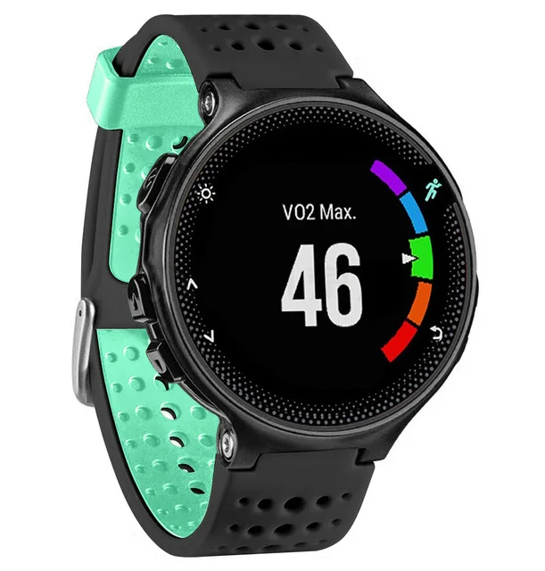 Black water duck Сменный силиконовый ремешок для наручных часов Garmin Forerunner 235 630 230 gps часы напульсники браслет умные аксессуары - Цвет: Black water duck