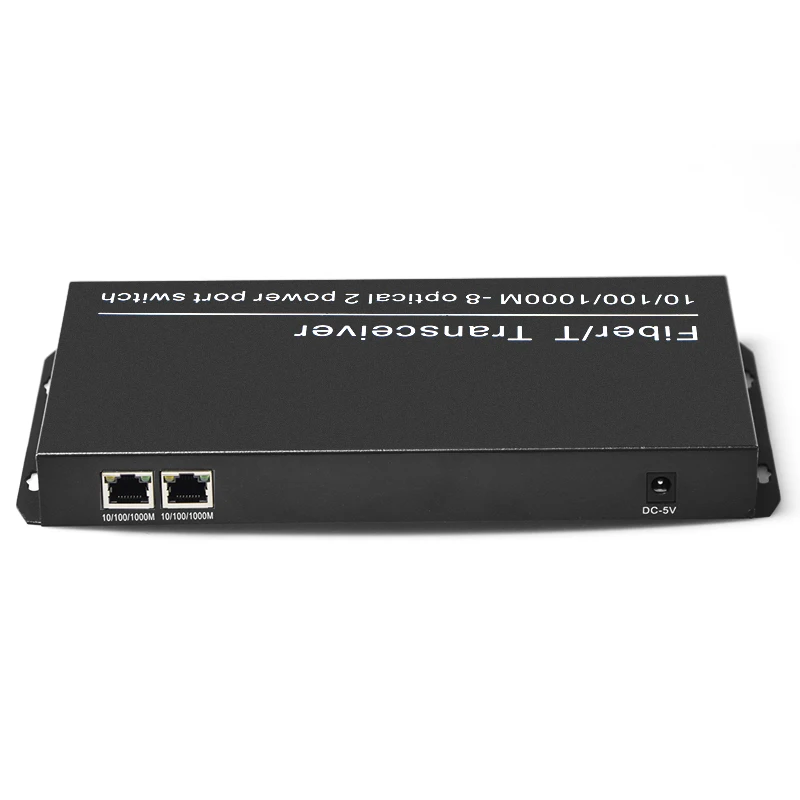 100M 8 волоконный порт A/B 1000M 2 RJ45 Ethernet s волоконно-оптический трансивер одномодовый
