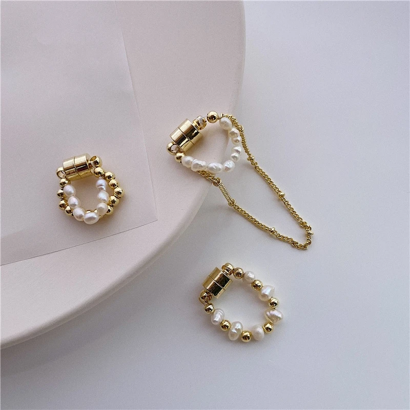 

New 2021 3pcs/sets Ear Cuff Cross Clip On Pearl Earrings Fake Piercing Earcuffs Earings For Women Jewelry No Hole Accessorie