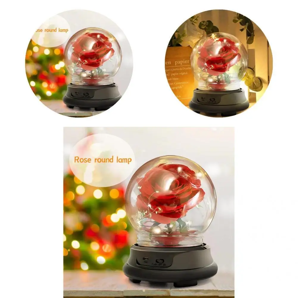 

Декоративные розы, вечная искусственная Роза, подсветка, привлекательная сказочная имитация розы, лампа