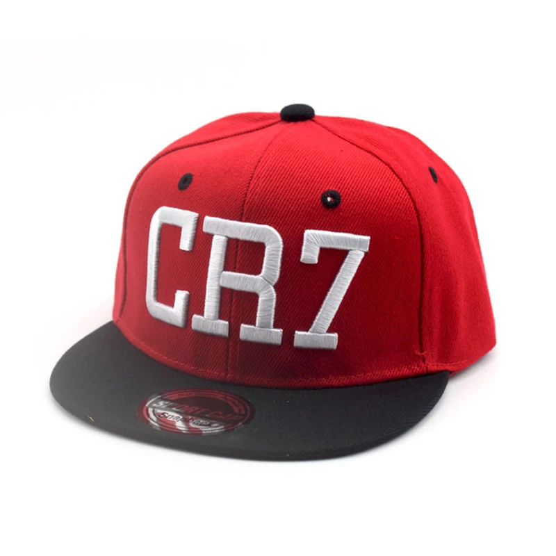 Новая корейская летняя весенняя детская бейсболка для мальчиков и девочек с детским заголовком хип-хоп солнечная шляпа с вышивкой букв CR7 детская кепка с застежкой на кнопке.
