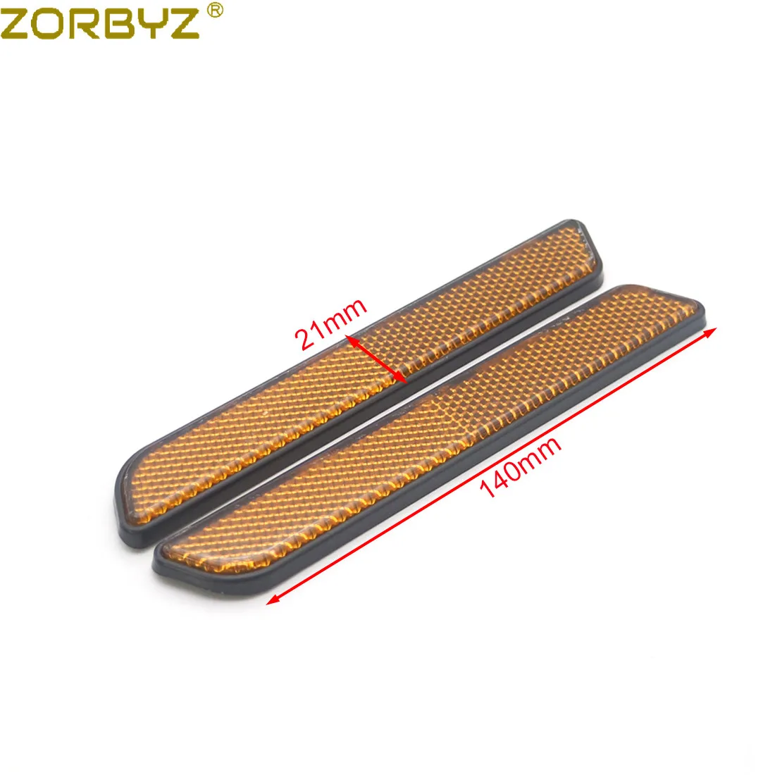 ZORBYZ мотоциклетный Янтарный отражатель передней вилки для Harley Touring Нижние ножки